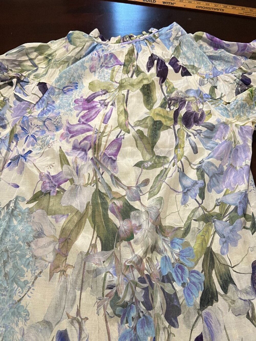 & OTHER STORIES SILK COTTON BLEND FLORAL BLOUSE NWT - Picture 6 of 11
